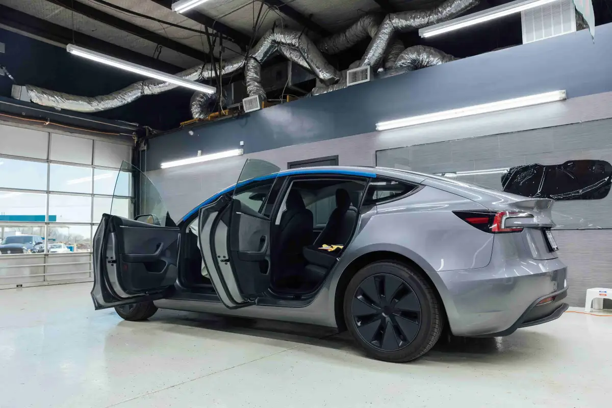 Tesla window tinting service Dallas TX — Tint Tek Plus